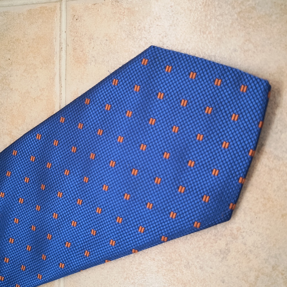 HUGO BOSS Blue Silk Tie EUC